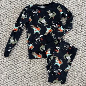 Black Dinosaur Pajama Set Carters 5T Halloween
